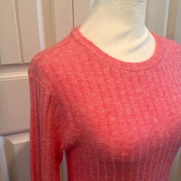 Zenana Small Pink Ribbed Knit Sweater NWOT - Picture 3 of 9